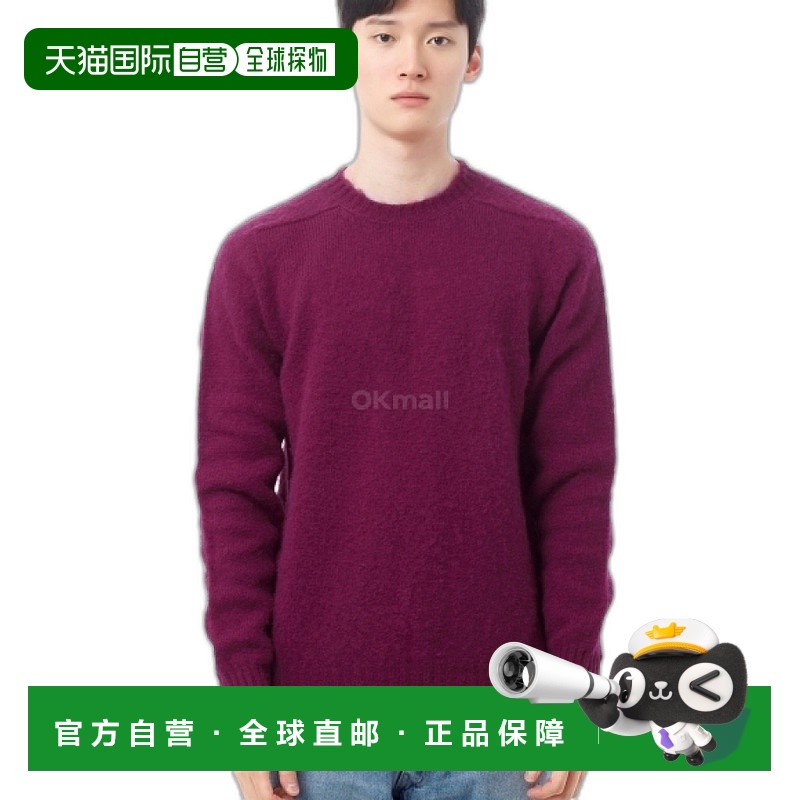 韩国直邮HOWLIN' 毛茸茸的熊玫瑰色 圆领针织羊毛