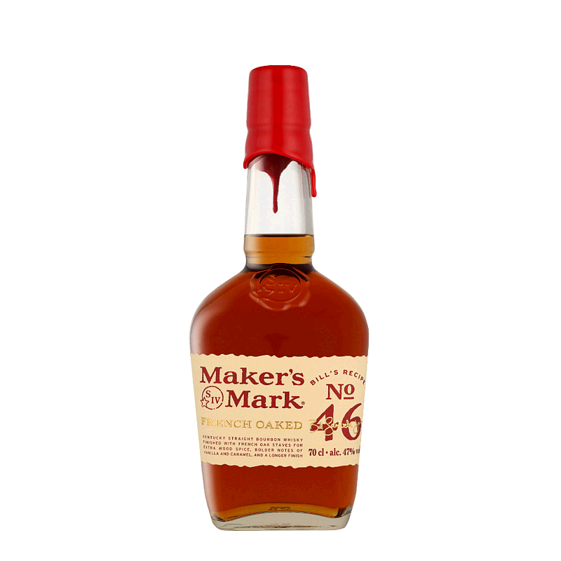 欧洲直邮Maker'S Mark美格46肯塔基波本威士忌47%单一麦芽700ml