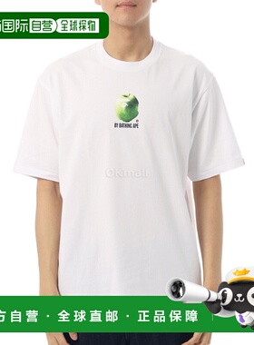 韩国直邮A BATHING APE 苹果图案宽松T恤（001TEL801308M 白色）