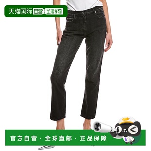 自营IRO Deen黑色石头裁剪牛仔裤-黑色直筒裤 美国直发奥莱