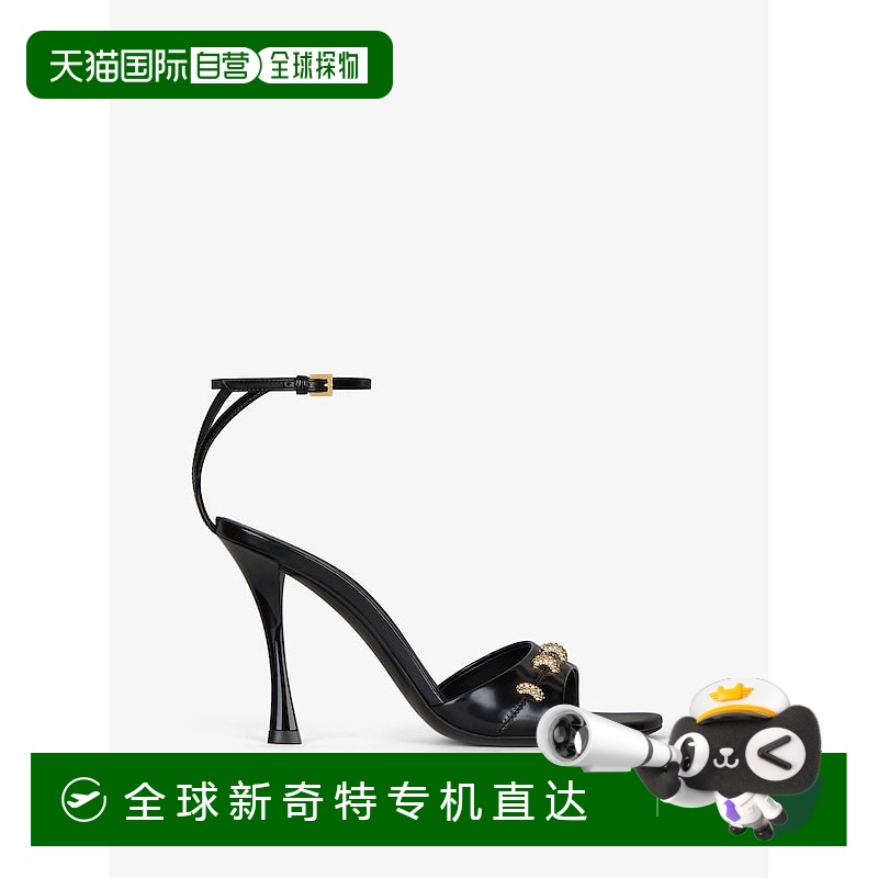 欧洲直邮GIVENCHY（纪梵希） 女士 Stitch凉鞋高跟金色牛皮搭扣