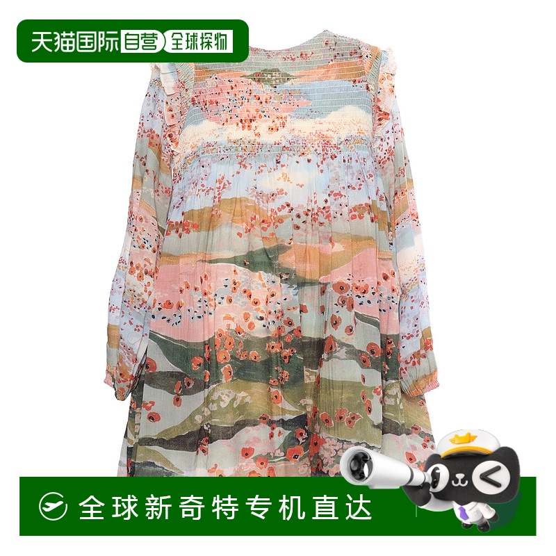 1h可退 香港直邮CHLOÉ 女童连衣裙 C12933Z41 AW2023 花色 Printe