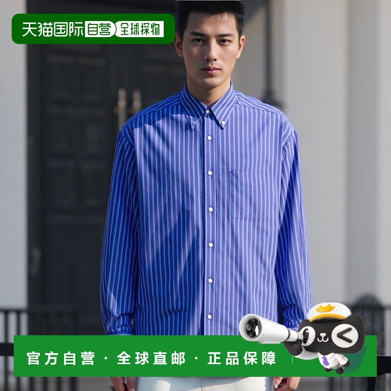 香港直邮1h可退 The Row 男士 Bresson衬衫 916W3584 blue蓝色 舒