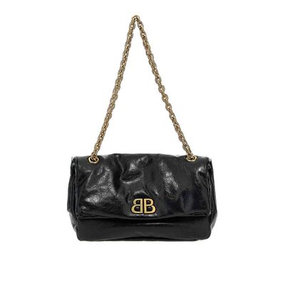 BALENCIAGA 女士斜挎包 7659662AAR81000 SS2025 黑色