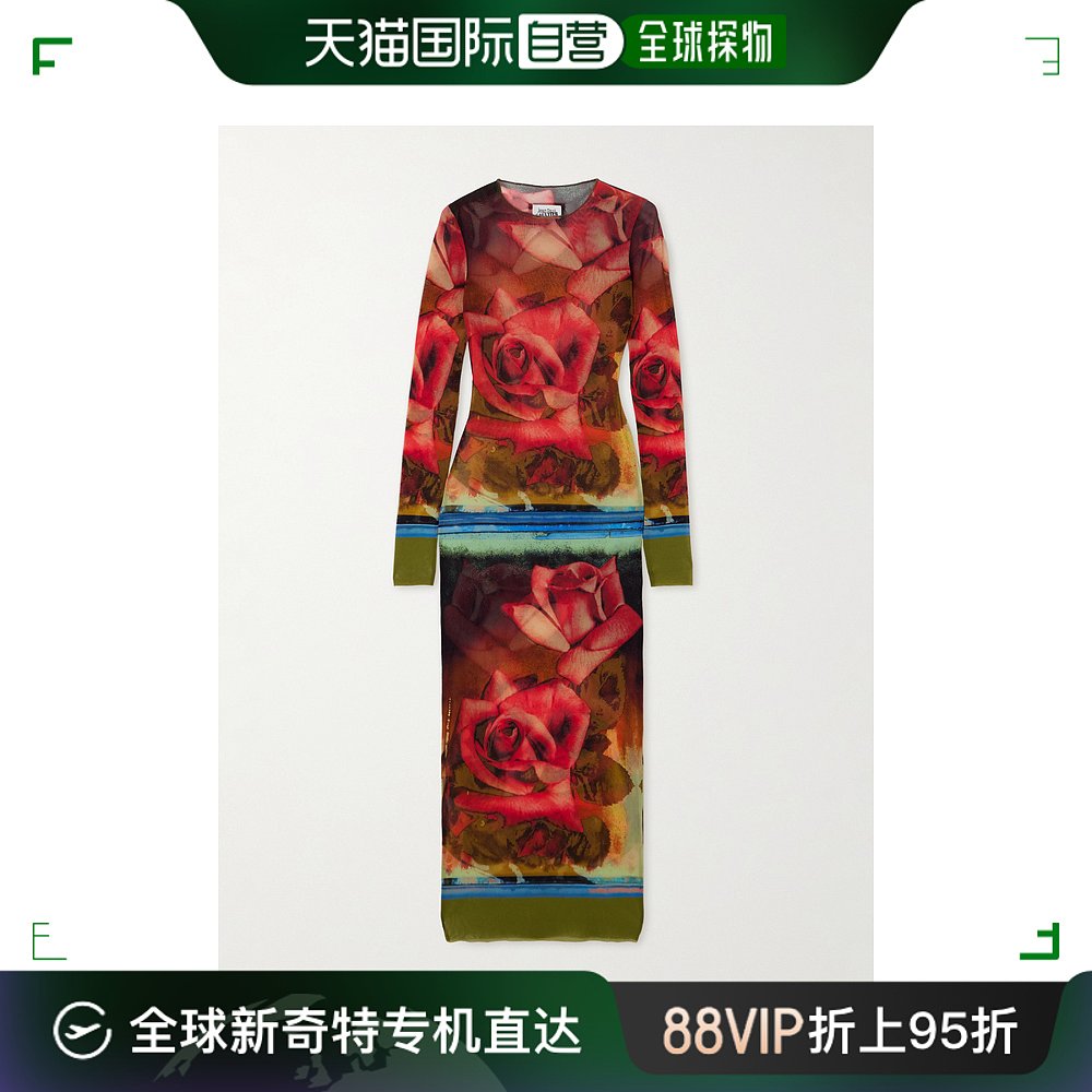 香港直邮潮奢 Jean Paul Gaultier 让 保罗 高缇耶 女士 Roses 印 女装/女士精品 连衣裙 原图主图