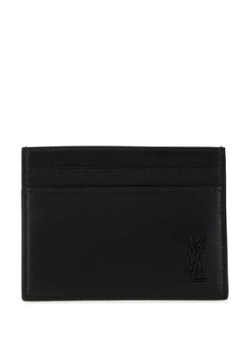 潮奢 Saint Laurent 圣罗兰 男士 logo标牌卡夹 6076031JB0U