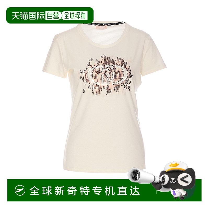 1h可退 香港直邮LIU JO 女士T恤 TA5173JS003M9514 SS2025 白色 T