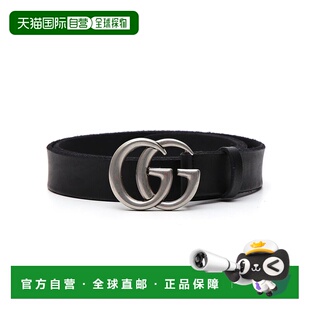 1h可退 香港直邮潮奢 Gucci 古驰 男士 双G带扣腰带 414516CVE0N