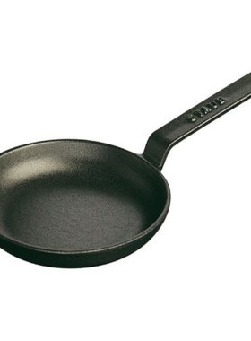 日本直邮Staub迷你煎锅黑色12厘米 煎炸平底锅40509-529