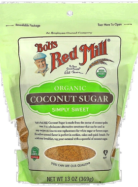 香港直发bob's red mill鲍勃红磨坊有机椰糖369g椰子天然白糖代糖