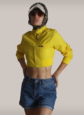 members only【美国奥莱】直发 女士迷你短款机车夹克 - 黄色