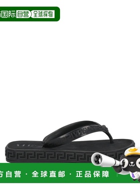 香港直邮versace 范思哲 女士 Slides 便鞋 black黑色 舒适时尚