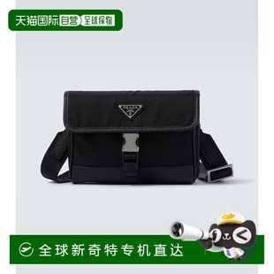 男士 香港直郵Prada Nylon 皮革飾邊肩包 普拉達(dá) 1h可退