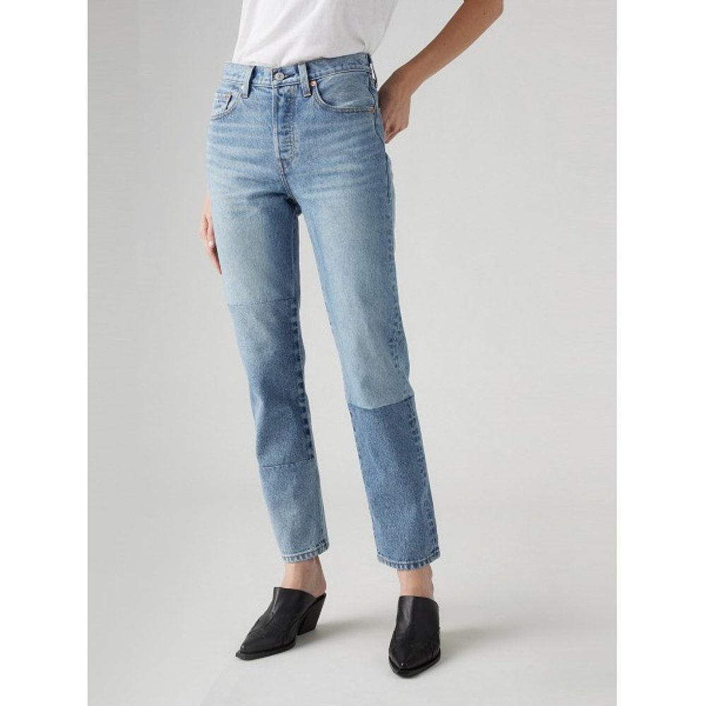 Levi's 女士501经典直筒牛仔裤中等靛蓝 A94260000
