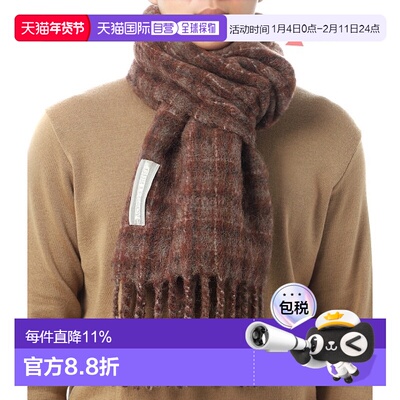 韩国直邮OUR LEGACY ESTATE SCARF Dorf 格纹毛绒羊驼围巾 (A4258