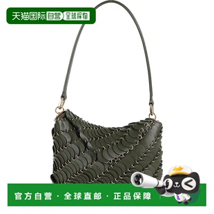 1h可退 香港直邮Rabanne 女士 Paco 頂部提把翻蓋包 25ASS0424CLF