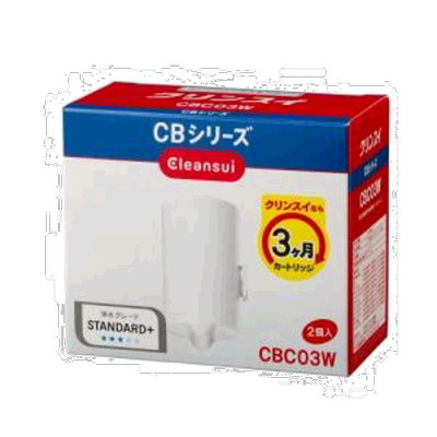 日本直邮cleansui可菱水滤芯CBC03W三菱净水器直饮过滤器