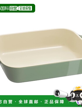 【日本直邮】Staub珐琅  矩形焗饭盘 27cm 桉树绿Z1028-179陶瓷