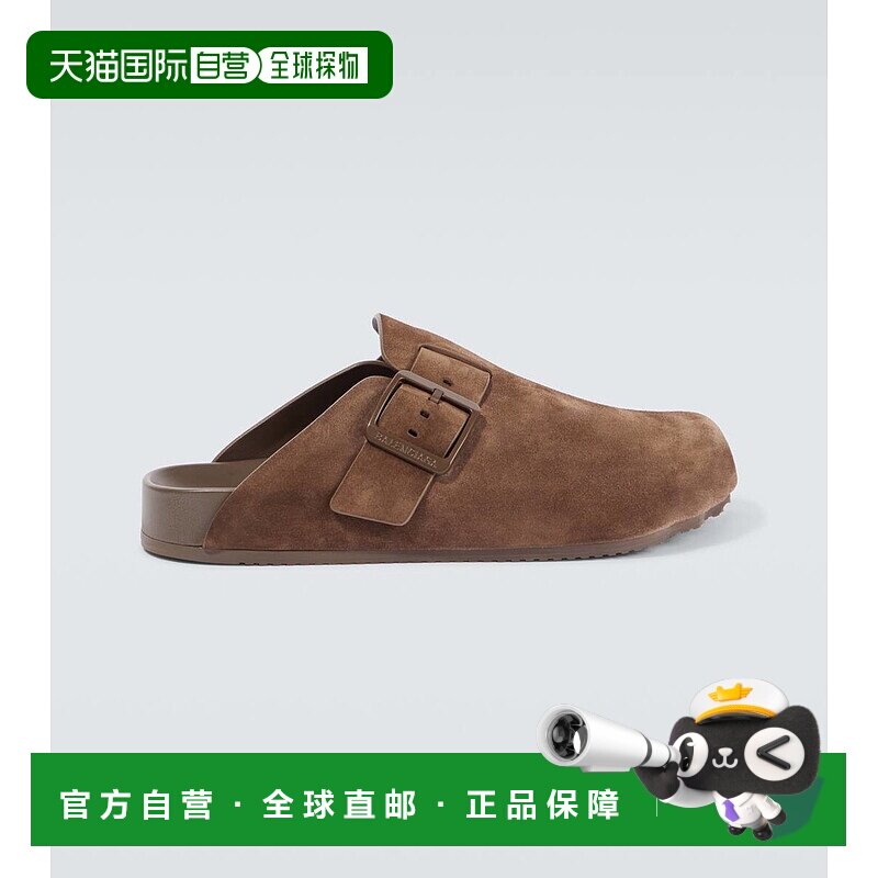 香港直邮Balenciaga 巴黎世家 男士 Sunday 绒面革凉拖凉鞋