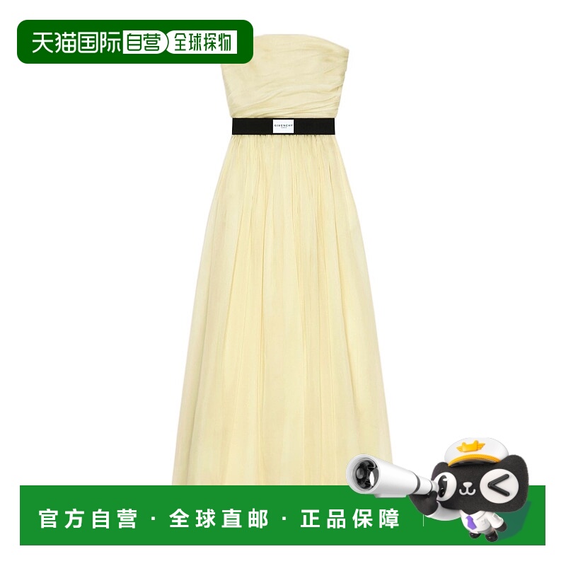 香港直邮Givenchy 长款露肩欧根纱晚礼服 BW22FD1YJ3