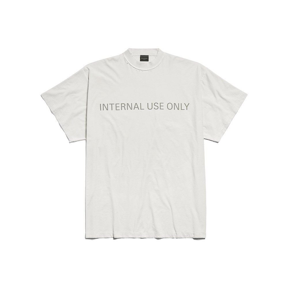 Balenciaga 巴黎世家 男士 做旧短袖T恤 787358TQVU2