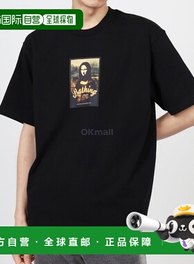 韩国直邮A BATHING APE 24SS系列 艺术印花宽松T恤 黑色男装