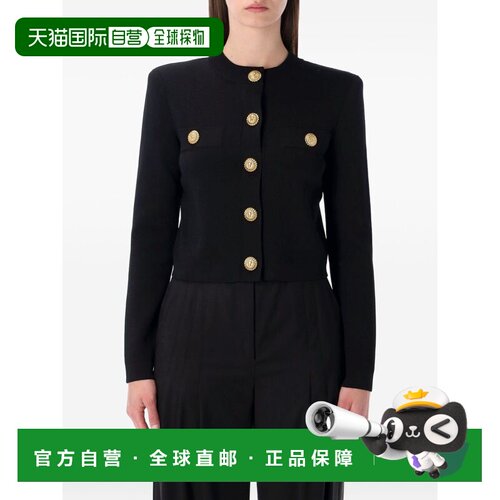 1h可退 欧洲直邮BALMAIN 女士针织衫 GF1KL000KJ430PA SS2026 黑