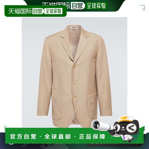 香港直邮AURALEE 男士 羊毛马海毛西装外套 beige米色 舒适时尚