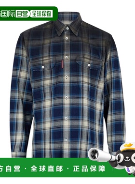 1h可退 香港直邮奢淘 Dsquared2 复古衬衫 男 S74DM0993D35206