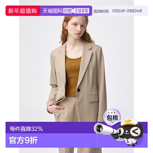 日潮跑腿GU极优 可洗西装夹克 Z 32 BEIGE WOMEN XS 357496外套