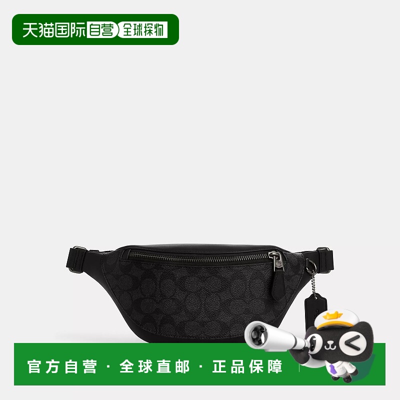 自营 COACH蔻驰Warren 29腰包斜挎迷你经典老花铭牌时尚休闲 【美