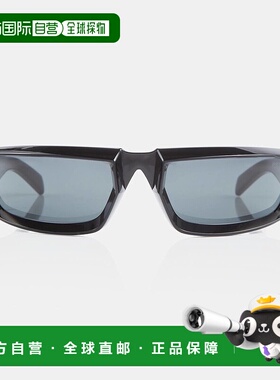 1h可退 香港直邮潮奢 Prada 普拉达 女士 方框太阳眼镜 black黑色
