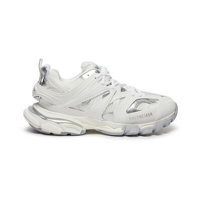 Balenciaga/巴黎世家 Track系列女白银色聚氨酯休闲运动鞋