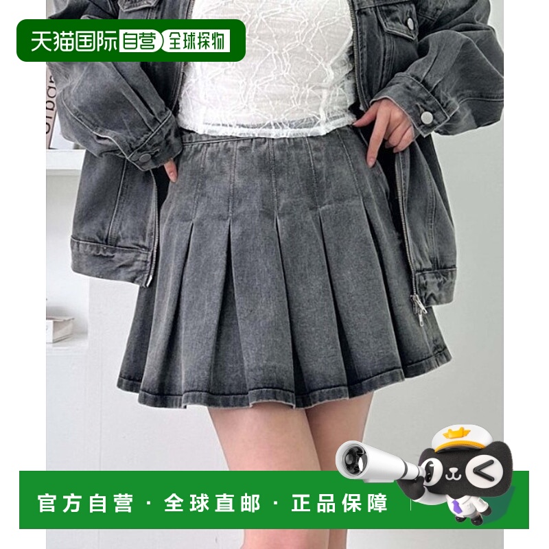 1h可退 日本直邮archives 女士百褶牛仔迷你裙 251170103003