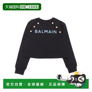 香港直邮BALMAIN 黑色 女童上衣 SS2024 BS4A90Z0081930 1h可退