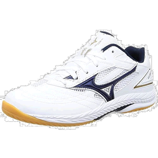 【日本直邮】MIZUNO 乒乓球鞋 Wave Drive 9 27.5cm2E白/深蓝/金