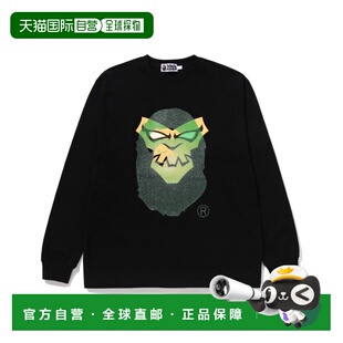 1h可退 日本直邮A BATHING APE男女同款BAPEMAN-X长袖T恤纯棉 1M3