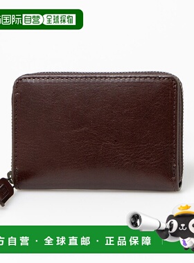 日本直邮AVIREX 意大利皮革圆形迷你钱包 [AV1129DM10438]