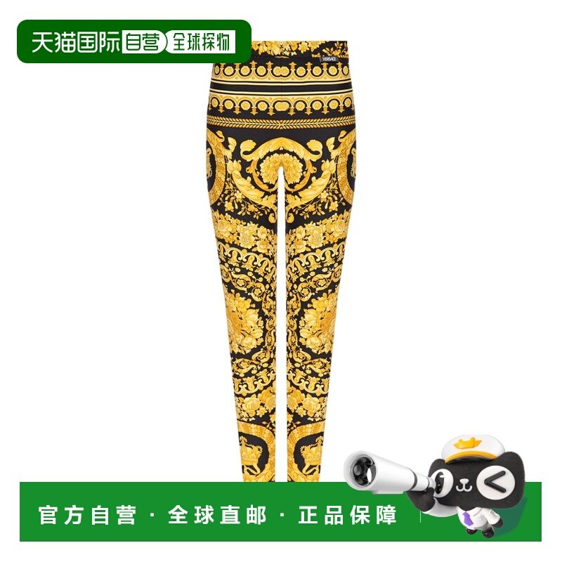 1h可退 香港直邮VERSACE 23FW 徽标印花打底裤 Women紧身裤,女装/女士精品,打底裤,淘宝优惠券,粉丝福利购,淘宝优惠卷