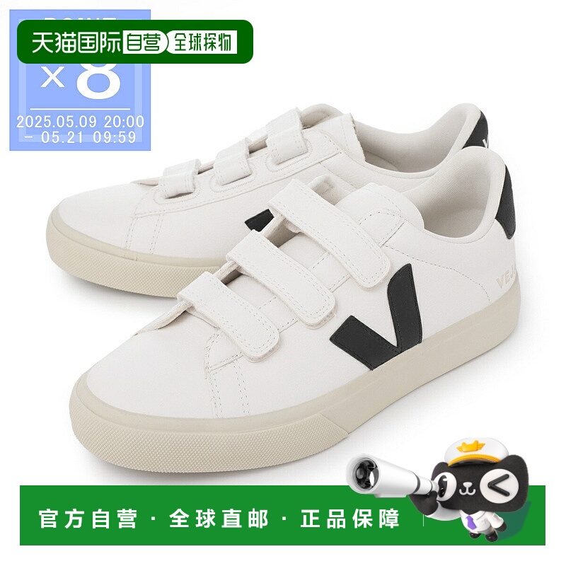 日本直邮Veja 女士运动鞋白色 recife logo rc0502790 特白黑色 R