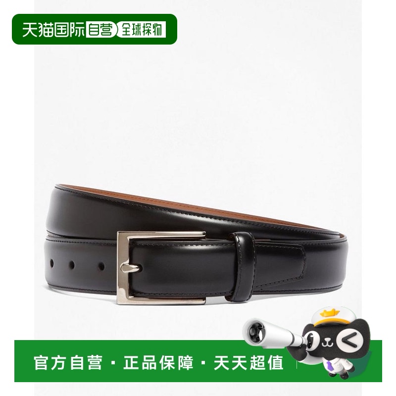 1h可退 【美国直邮】brooks brothers 男士 腰带真皮牛皮皮带