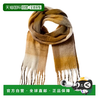 自营la fiorentinaLa Florence毛绒围巾-棕色 美国奥莱直发