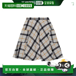 1h可退 香港直邮Molo 女童 Becca 格子棉质半身裙童装 pink粉色