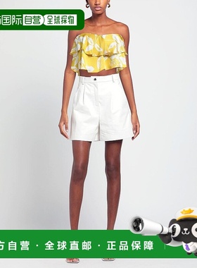 1h可退 香港直邮潮奢 Guess By Marciano 女士 上衣 yellow黄色