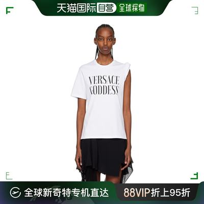 香港直邮潮奢 Versace 范思哲 女士 白色 Goddess Rolled T 恤 10