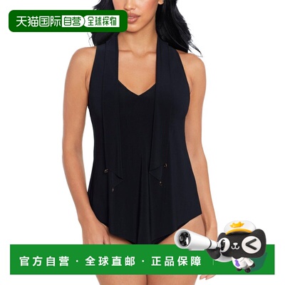 自营 magicsuit魔术服Izzy Tankini-黑色 美国奥莱直发性感泳衣
