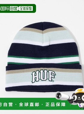 日本直邮HUF Pierce 针织帽 (BN00176) - 带品牌标志男女通用