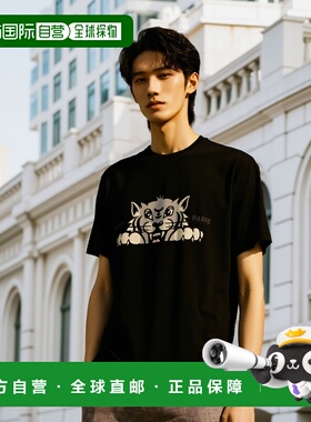 香港直邮KENZO 男士T恤 FF55TS5264SI99J CO 黑色男装