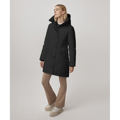 CANADA GOOSE 女士ROSSCLAIR PARKA BLACK LABEL款冬季长款羽绒服