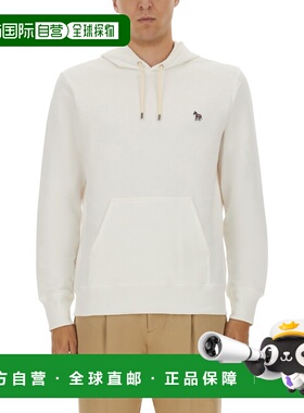 1h可退 香港直邮Paul Smith 男士 白色有机棉卫衣 M2R284SZT21116